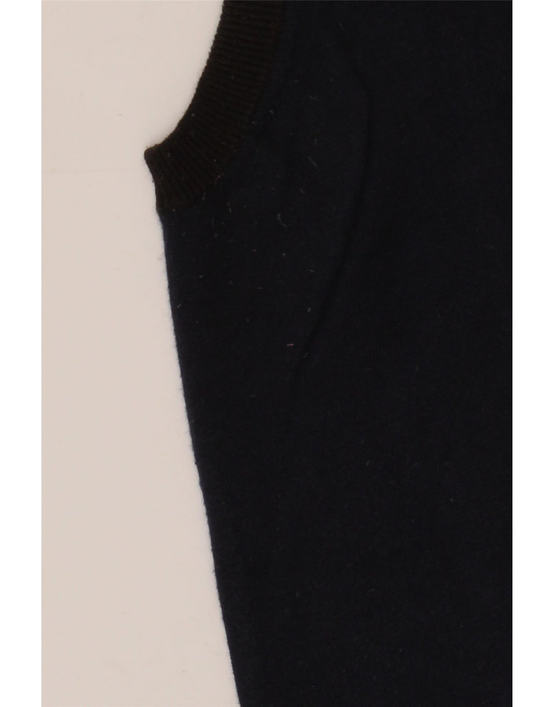 Gas Herre ærmeløs cardigan sweater Medium marineblå bomuld