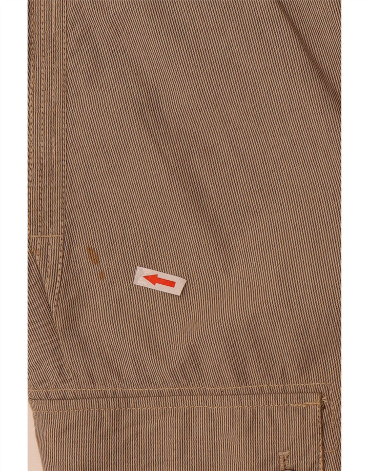 Guess Herre Cargo Bermuda Shorts W29 Små brune nålestribet bomuld