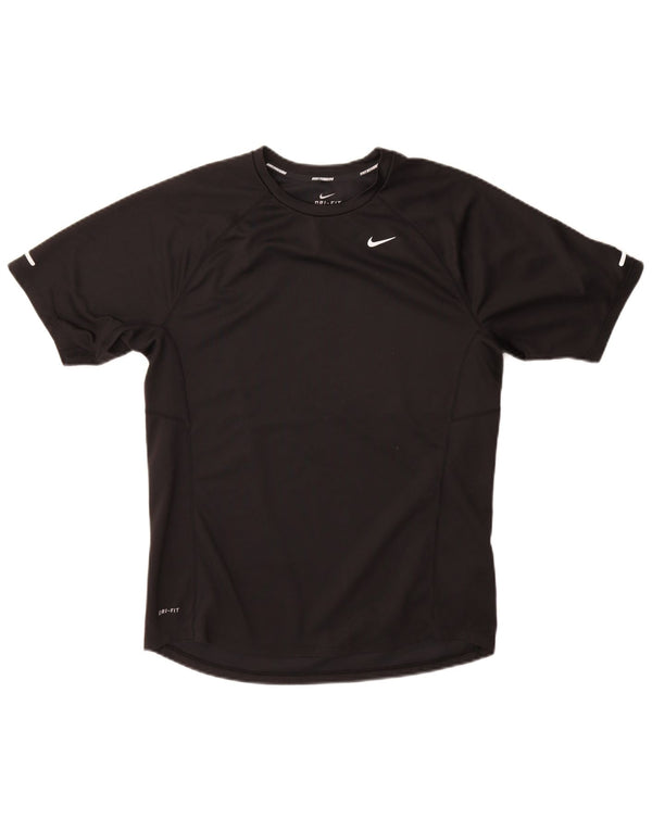Nike Herre Dri Fit T-Shirt Top Medium Sort Polyester