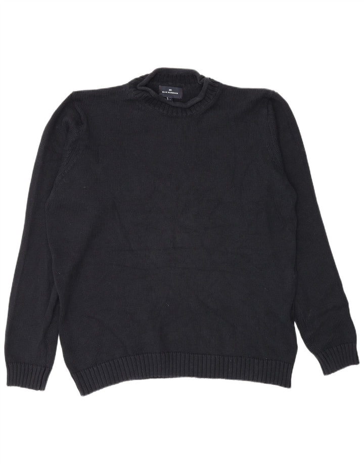 Marks & Spencer Herre Turtle Neck Jumper Sweater Large Navy Blue