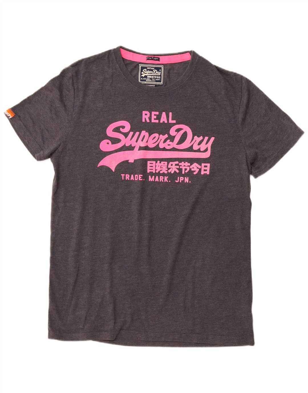 Superdry Herre grafisk T-shirt Top XL Grå Bomuld
