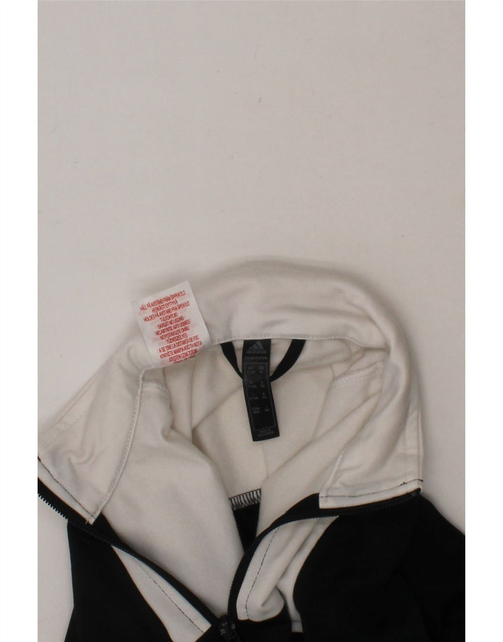 ADIDAS Boys Tracksuit Top Jacket 11-12 Years Black Colourblock Polyester Vintage Adidas and Second-Hand Adidas from Messina Hembry 