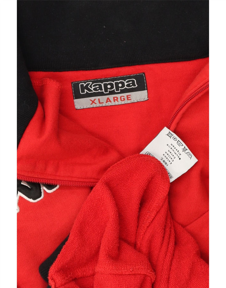 Kappa Træningsdragt til mænd Topjakke XL Rød Bomuld