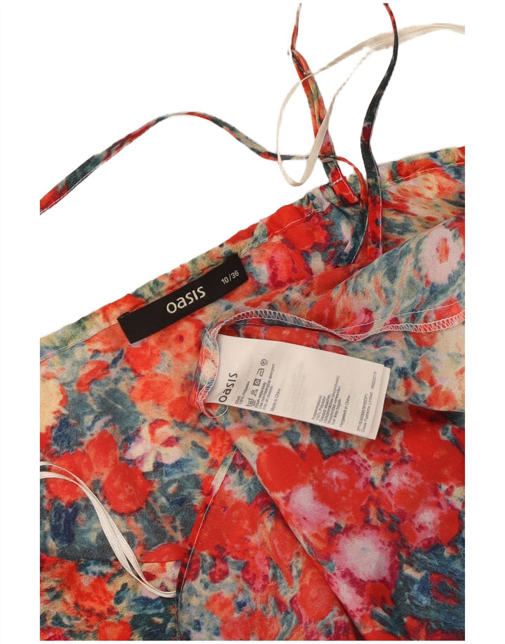 Oasis Dame Cami Top UK 10 Small Multicolored Floral Polyester