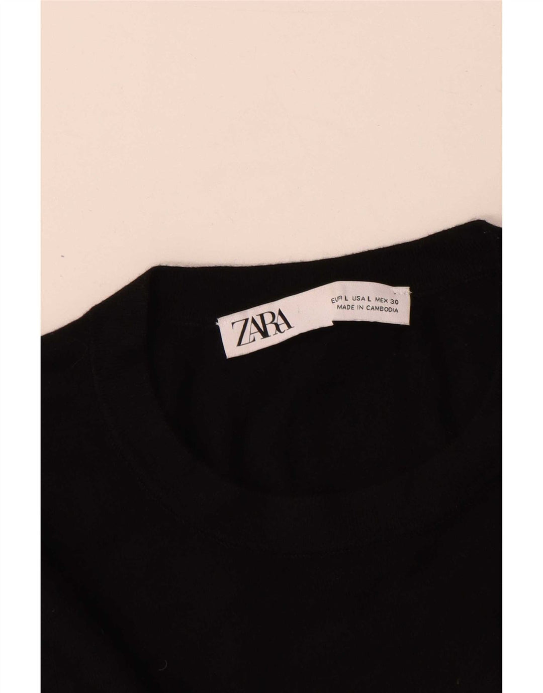 Zara Dame Jumper Sweater UK 14 Stor Sort
