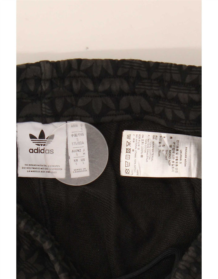 Adidas Herre grafiske sportsshorts Små sorte bomuld