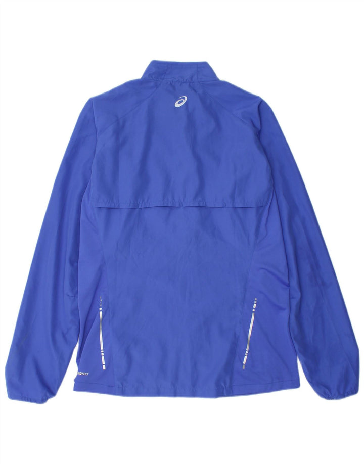 ASICS træningsdragt topjakke til kvinder UK 12 Medium Blue Polyester