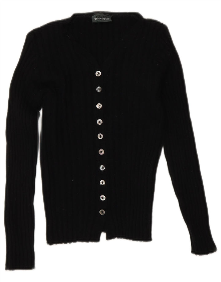 Roccobarocco Dame Crop Cardigan Sweater IT 42 Medium Sort