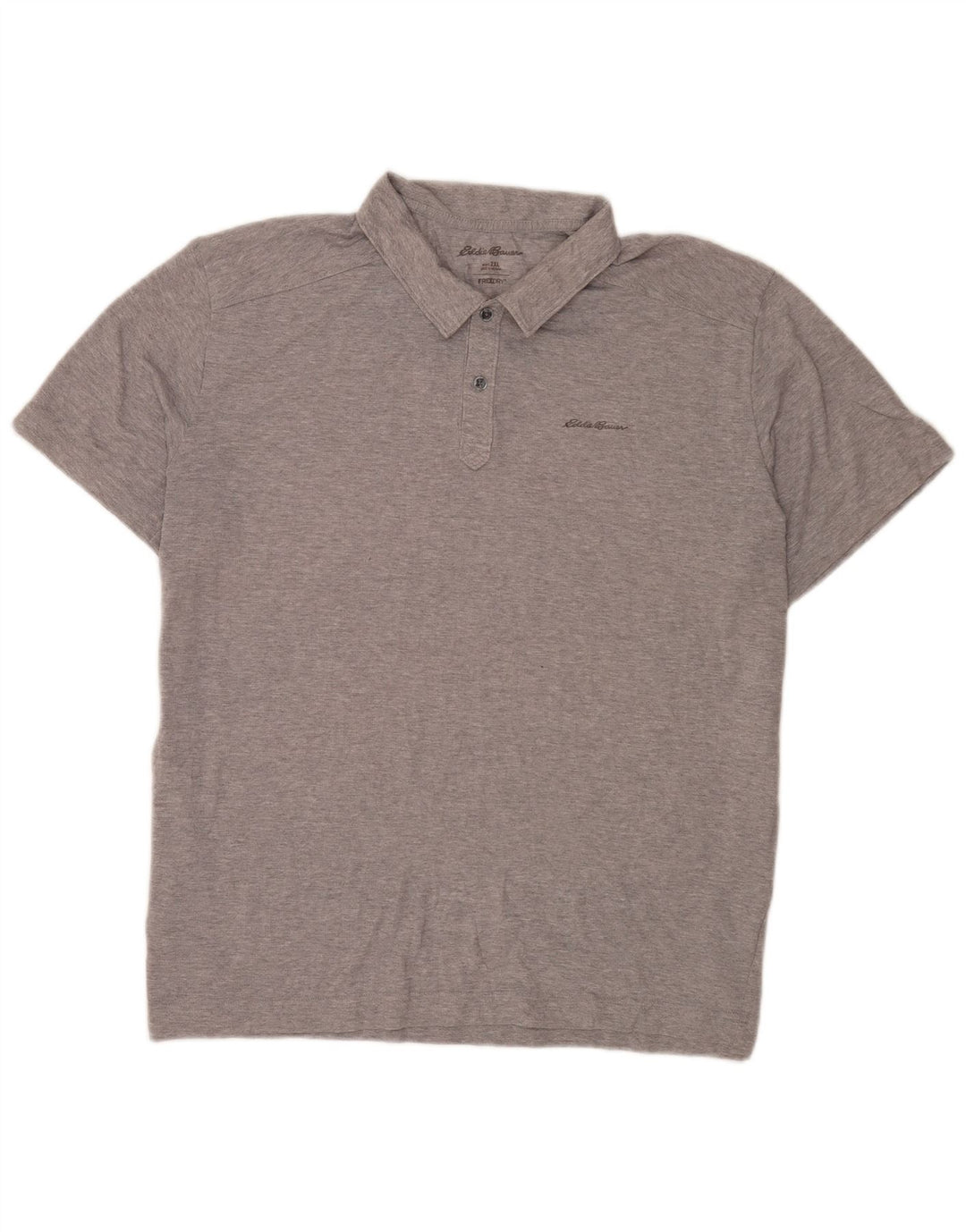 Eddie Bauer Herre kortærmet Regular Fit Polo Shirt 2XL Grå Polyester