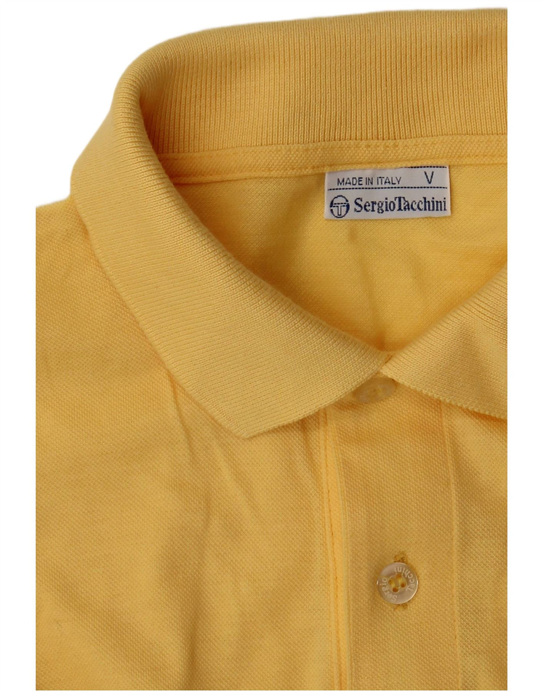 Sergio Tacchini Langærmet herre poloskjorte stor gul