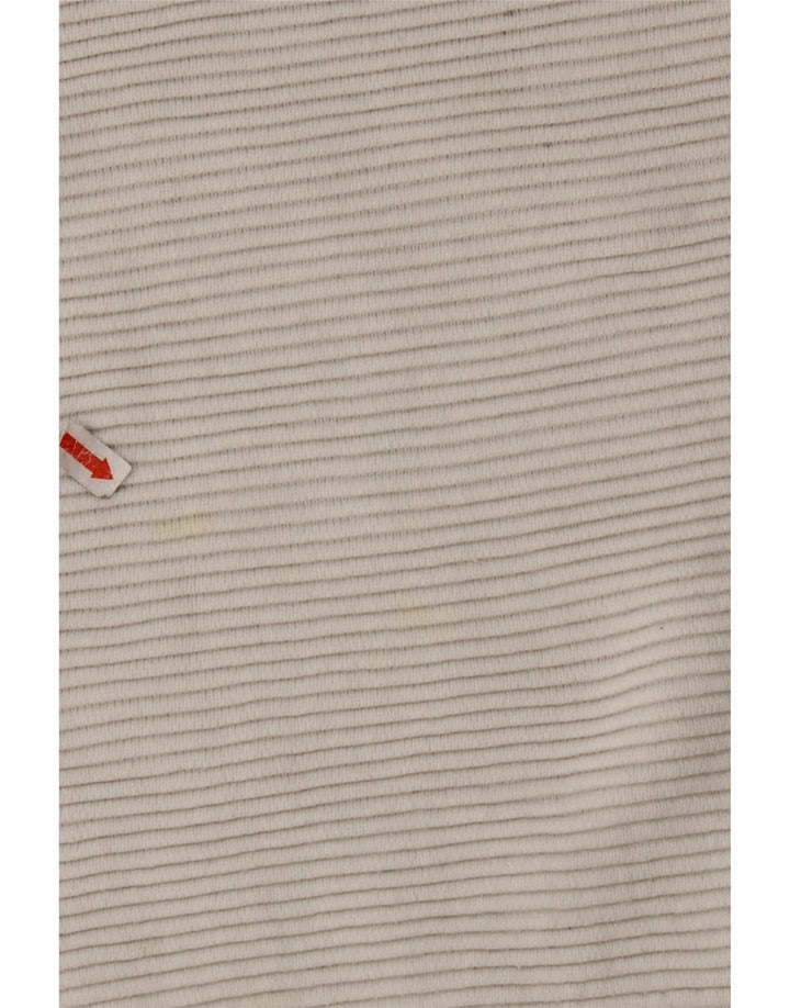 FRANSK FORBINDELSE Dame Boat Neck Jumper Sweater UK 10 Small White