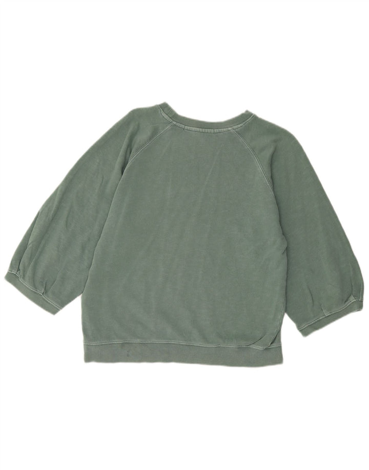 French Connection Dame sweatshirt med 3/4 ærmer UK 10 Lille grøn