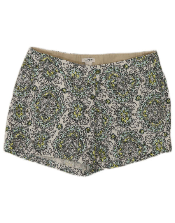 J. CREW chinoshorts til kvinder US 2 XS W28 flerfarvet Paisley bomuld