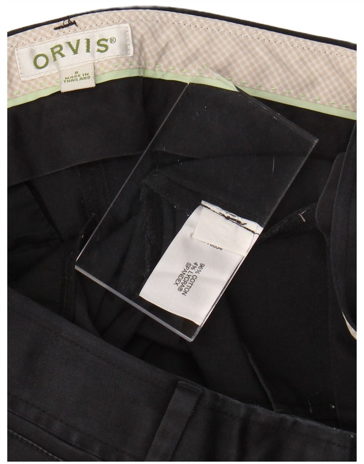 ORVIS Dame Slim Casual Bukser US 8 Medium W28 L27 Sort Bomuld