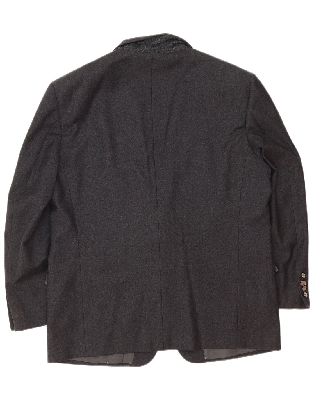 Yves Saint Laurent Herre 2-knaps blazerjakke IT 56 3XL Grå Uld Klassisk