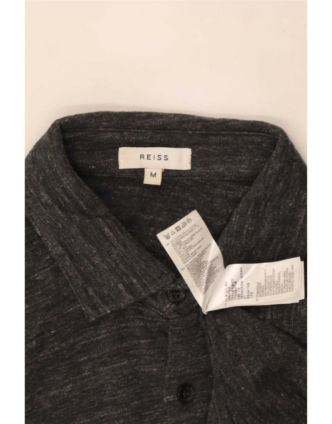 Reiss Herreskjorte Medium Grey Flecked Bomuld