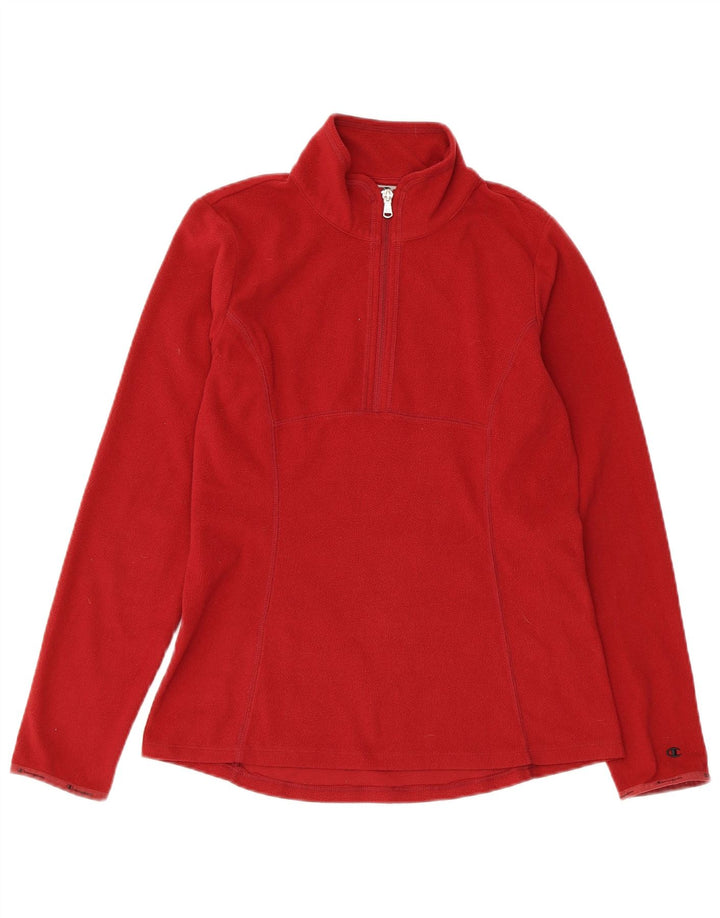 Champion Dame Fleece Jumper med lynlås DK 10 Lille Rød
