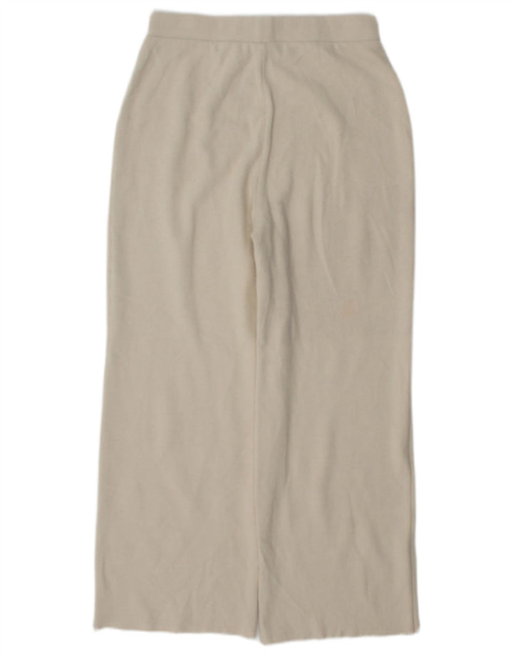 Zara striktrøjebukser til kvinder UK 10 Small Off White