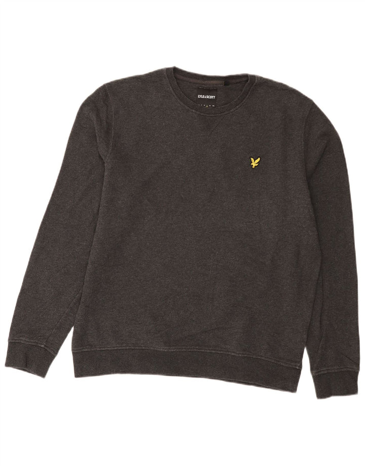 Lyle & Scott Sweatshirt til mænd, stor grå bomuld