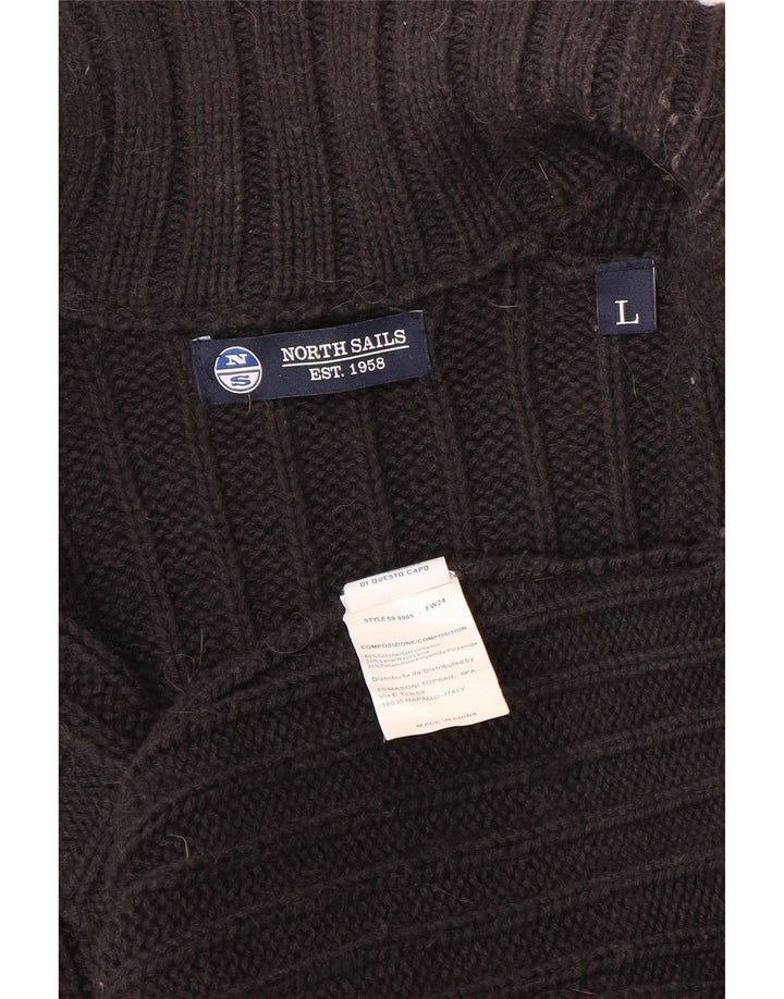 North Sails Herre Cardigan Sweater Stor Sort Uld