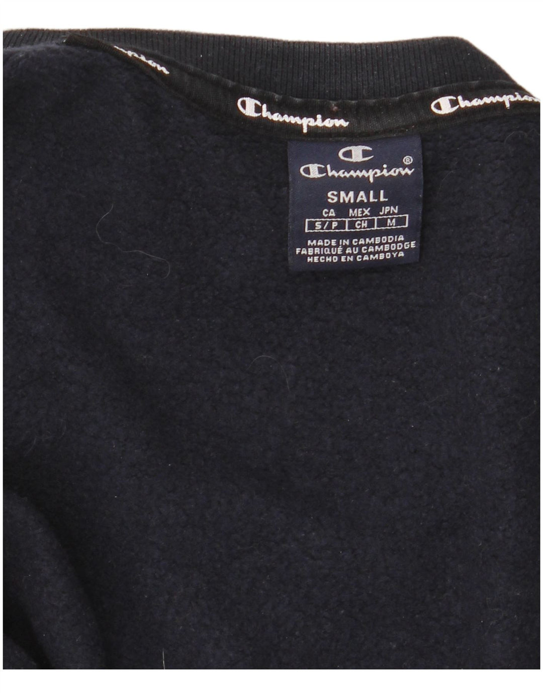 Champion Herre grafisk sweatshirt jumper lille marineblå