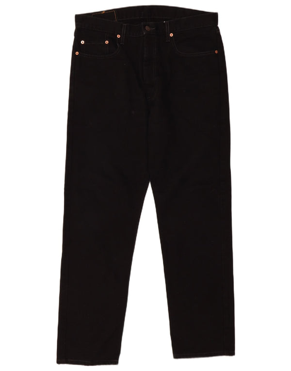 Levi's Herre 615 Straight Jeans W36 L30 Sort Bomuld