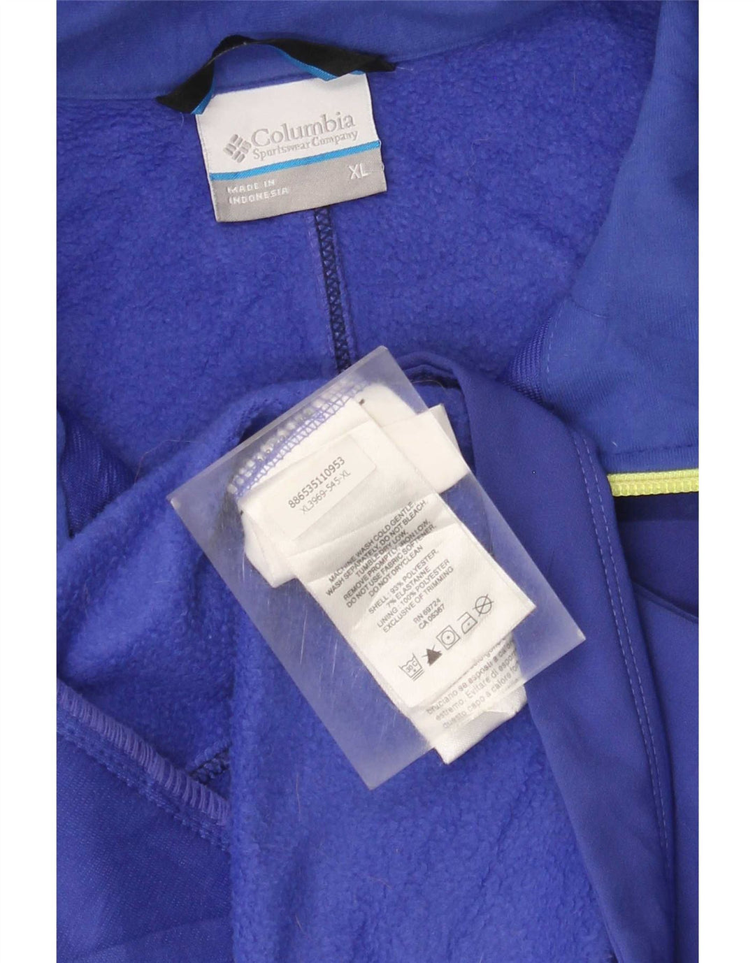 Columbia træningsdragt topjakke til kvinder UK 18 XL blå polyester