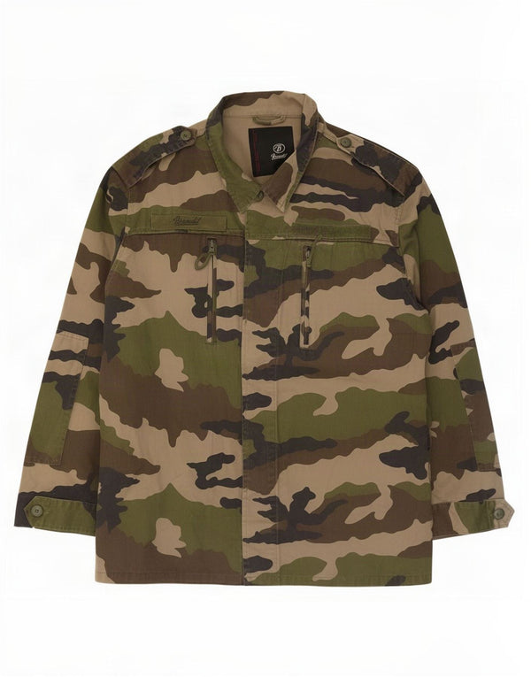 Brandit Herre Military Jacket UK 44 2XL Grøn Camouflage Cotton Army