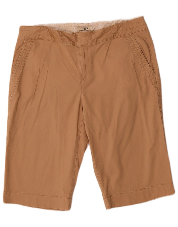 IZOD Bermuda Shorts til kvinder US 8 Medium W32 Brun Bomuld