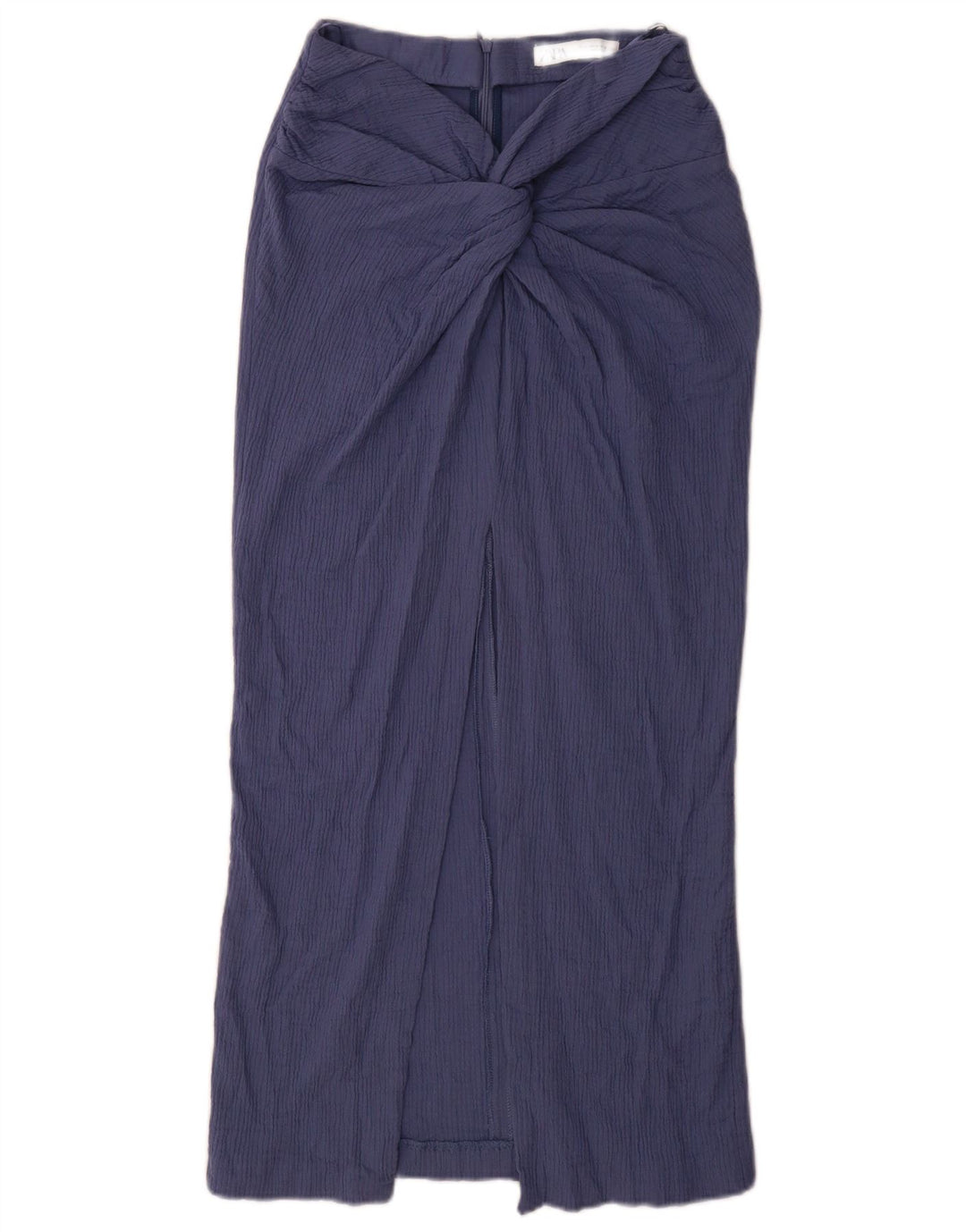 Zara Dame Maxi Nederdel Medium W28 Blå Bomuld