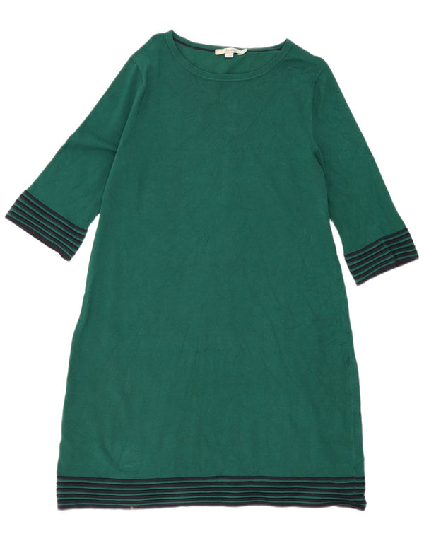 Boden Dame 3/4-ærmet Jumper Dress UK 22 3XL Grøn Stribet