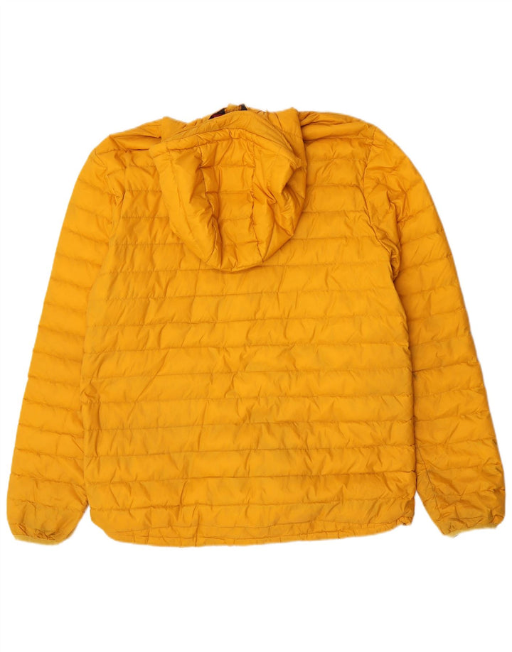 Mountain Warehouse Herre hættepolstret jakke UK 40 Stor gul nylon