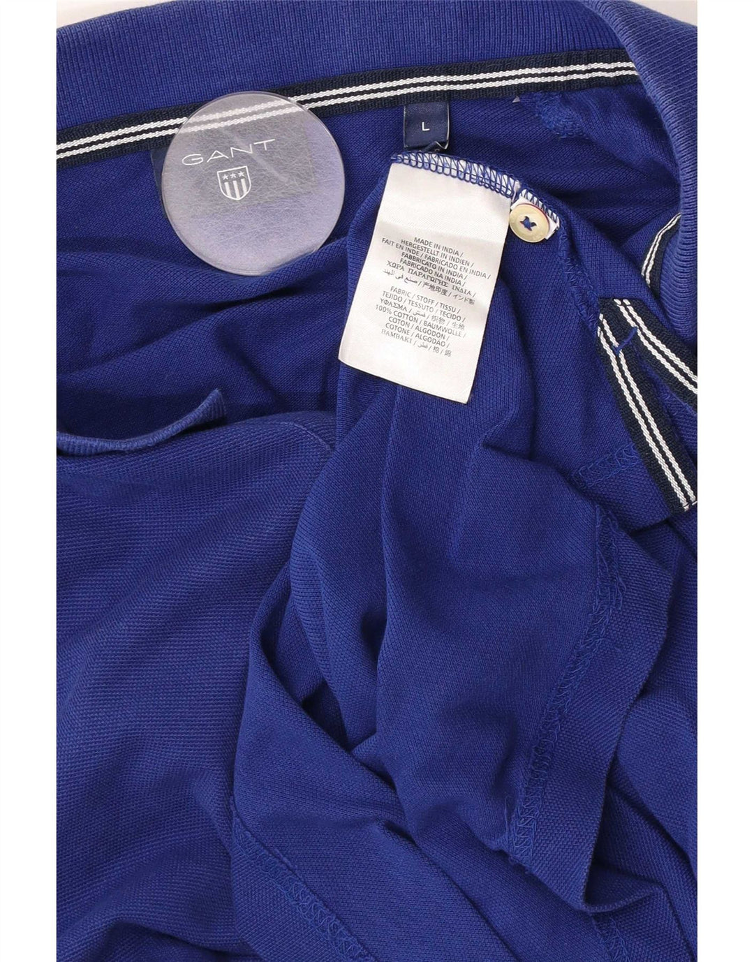 Gant Polo Shirt til mænd, stor blå bomuld