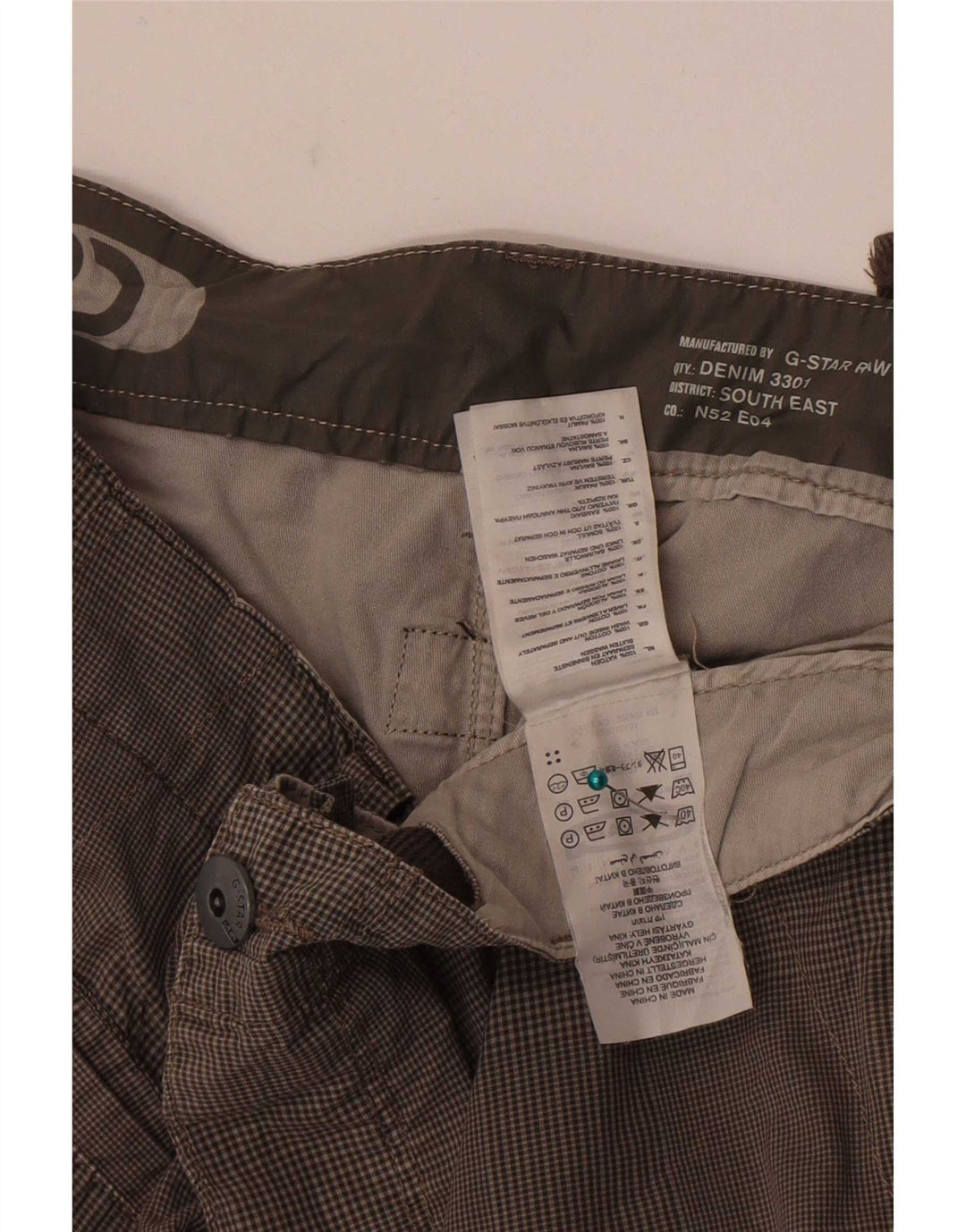 G-Star Herre Cargo Shorts W34 Large Grey Ternet Bomuld
