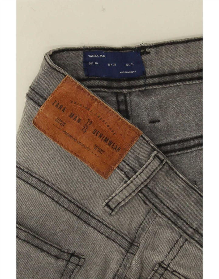 Zara Herre Skinny Jeans EU 40 Medium W31 L29 Grå