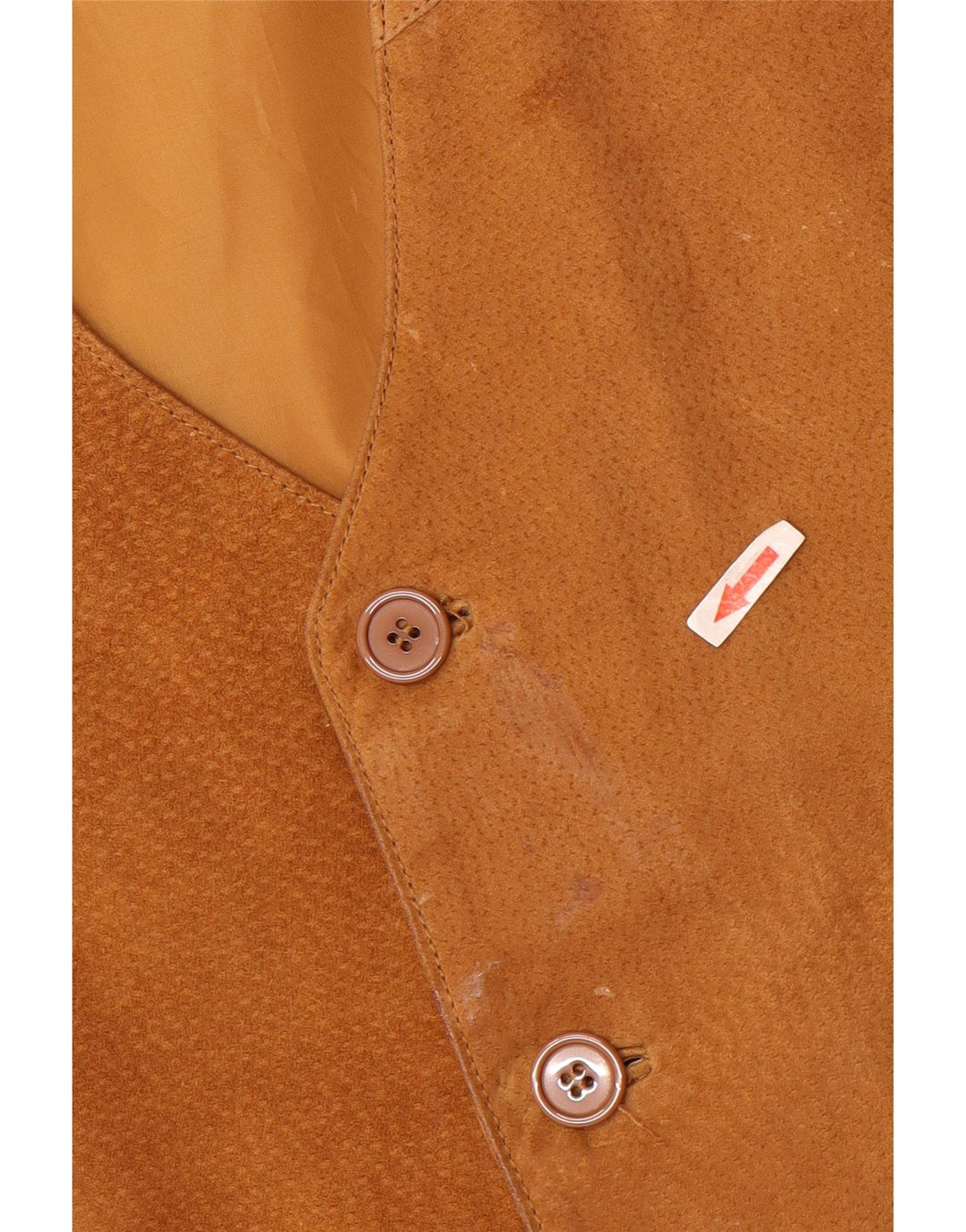 John F Gee Herre Suede Vest XL Brun Læder