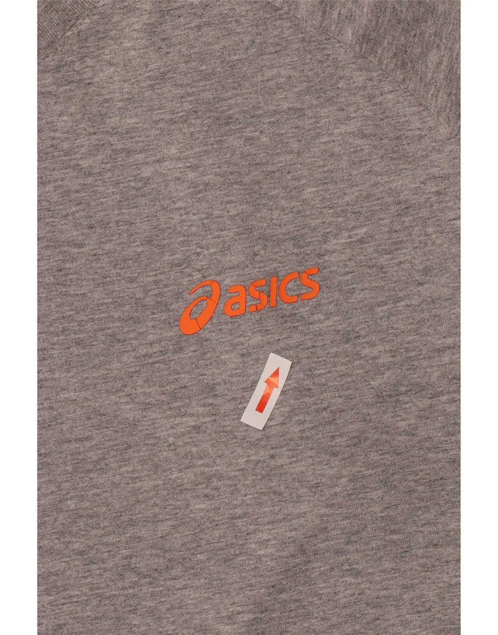 Asics Herre Grafisk T-Shirt Top XL Grå Bomuld