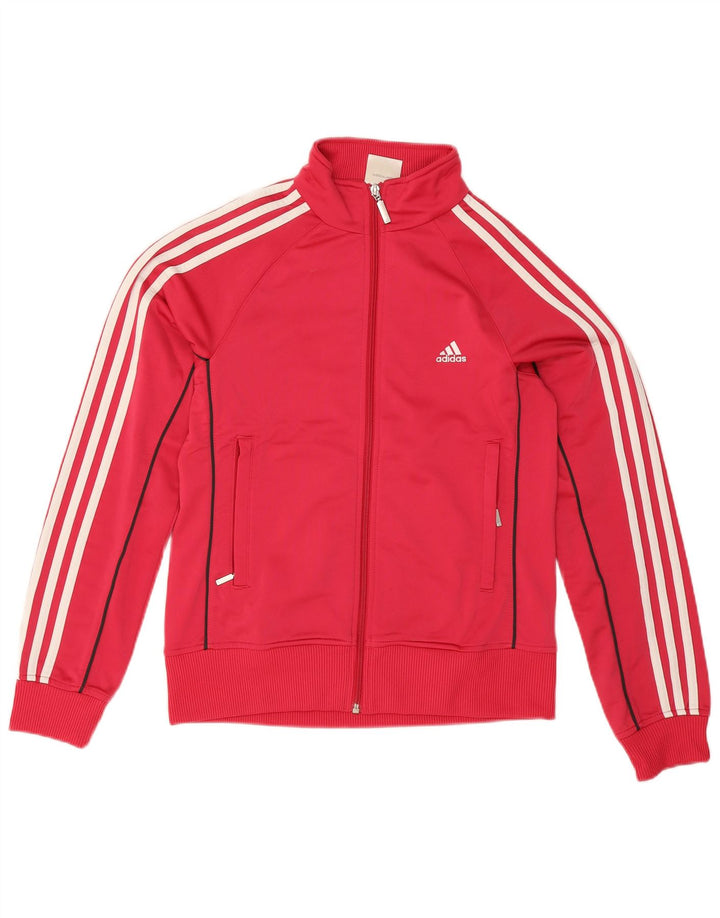 Adidas træningsdragt topjakke til kvinder UK 16 Large Pink Polyester