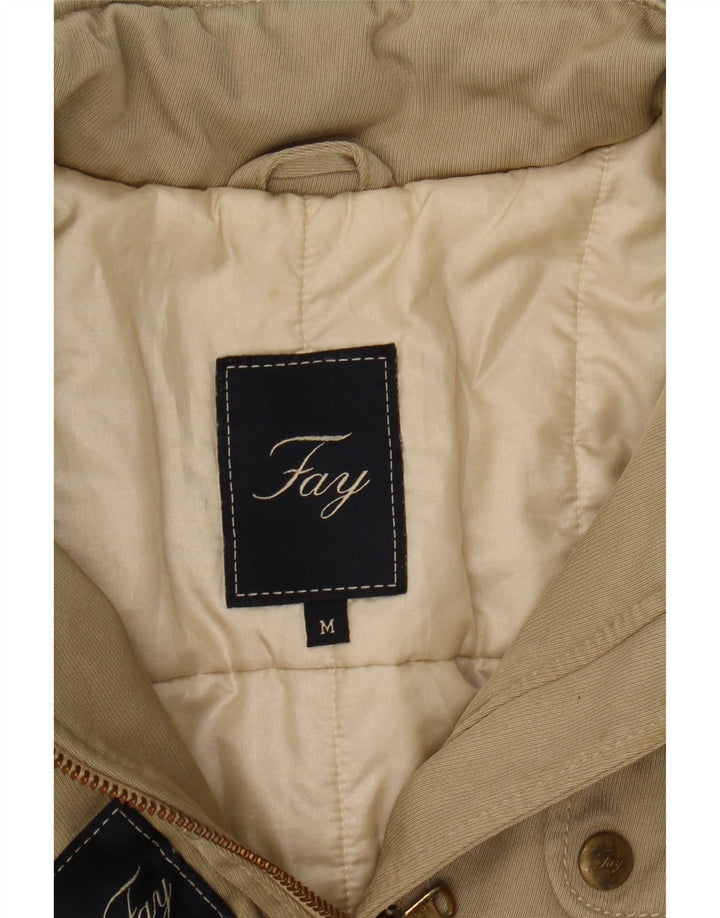 Fay Womens Utility Jacket UK 12 Medium Beige Polyamid