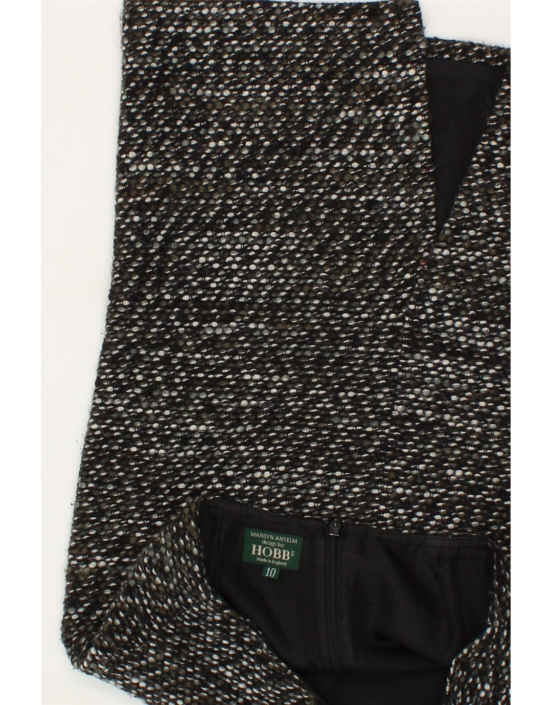 HOBBS Womens Pencil Skirt UK 10 Small W28 Grey Flecked Wool Vintage Hobbs and Second-Hand Hobbs from Messina Hembry 