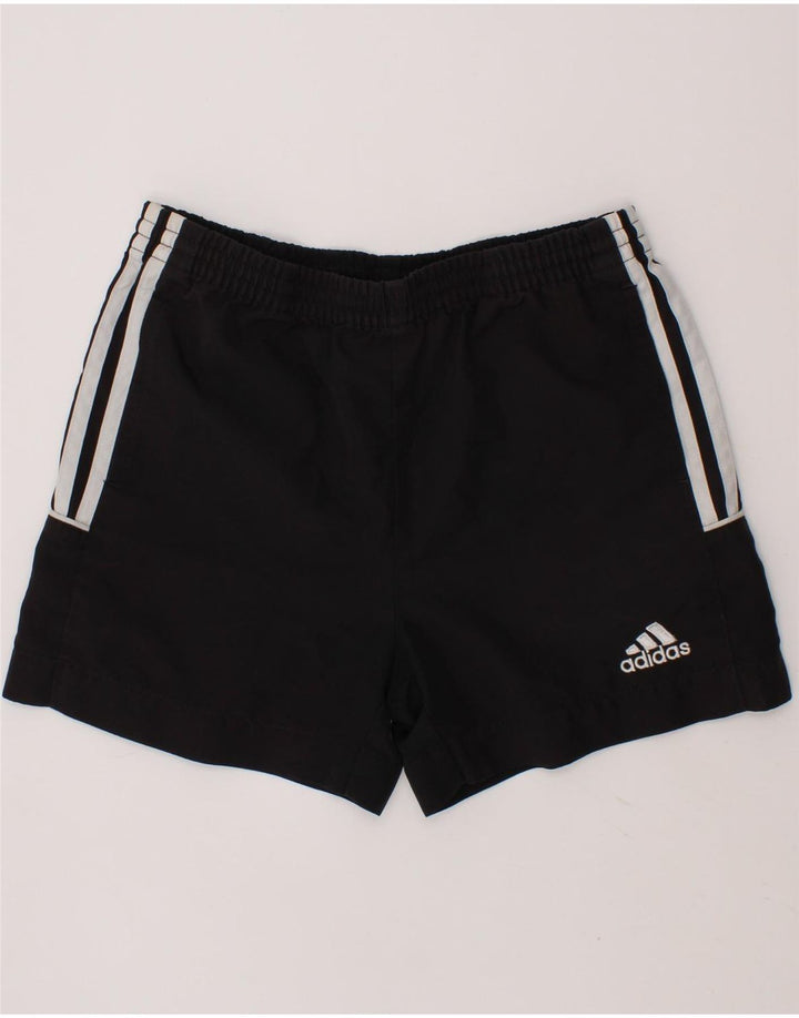 ADIDAS Boys Sport Shorts 7-8 Years Black Polyester Vintage Adidas and Second-Hand Adidas from Messina Hembry 