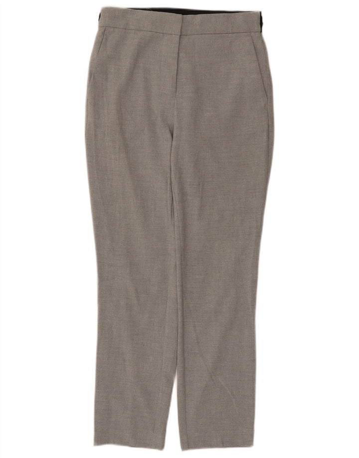 Zara Slim Suit Bukser Small W26 L26 Grå Colourblock Polyester