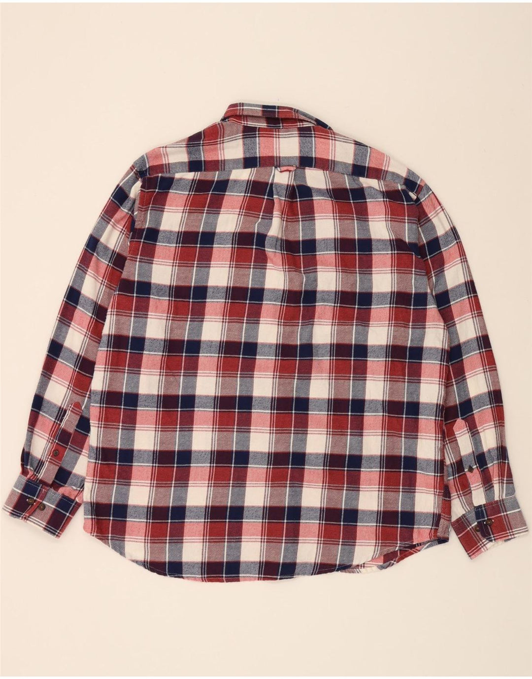 IZOD Mens Big & Tall Flannel Shirt XL Multicoloured Check Cotton Vintage Izod and Second-Hand Izod from Messina Hembry 
