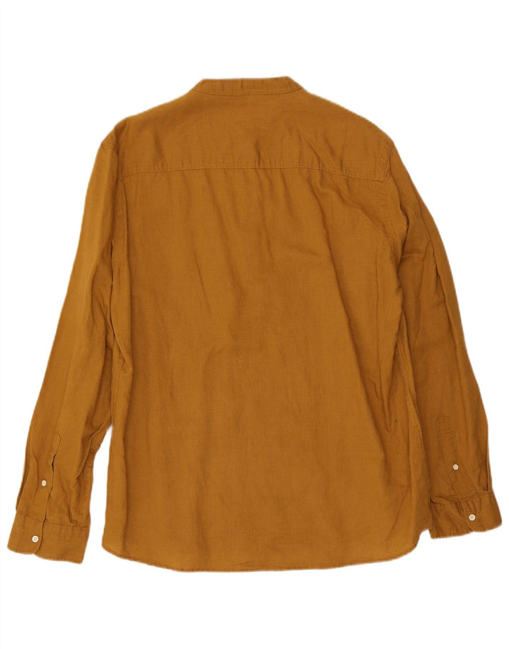Zara Herre Pullover Shirt Stor brun hør