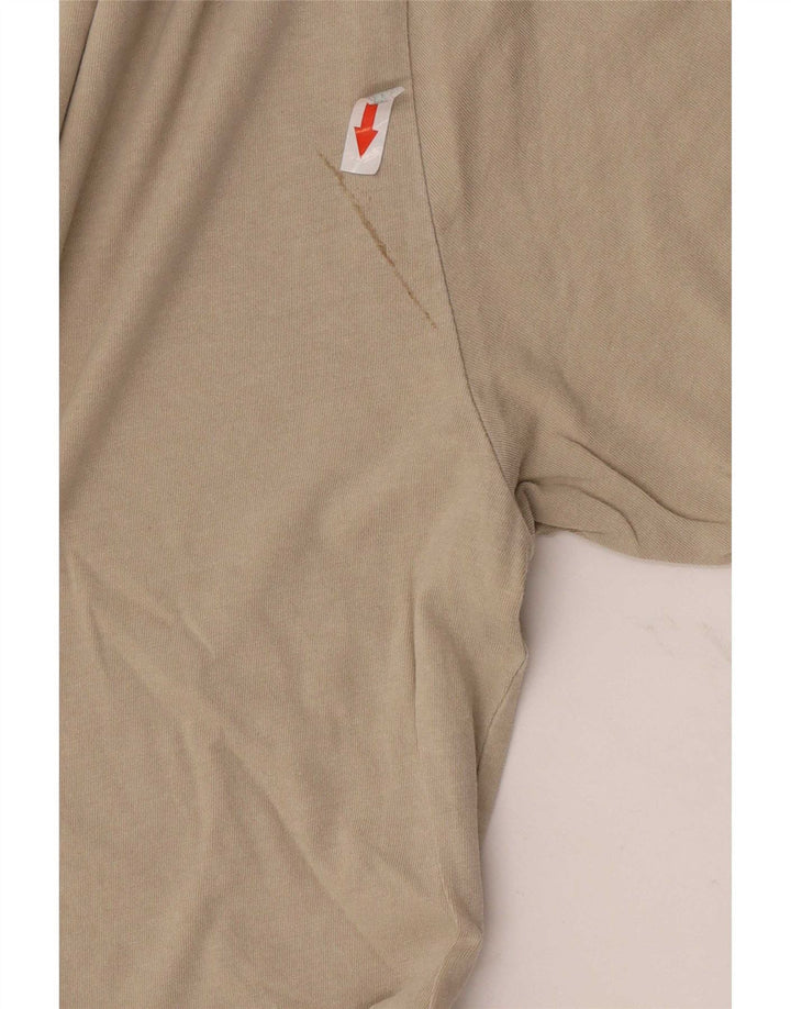 Vintage herre T-shirt top stor beige bomuld