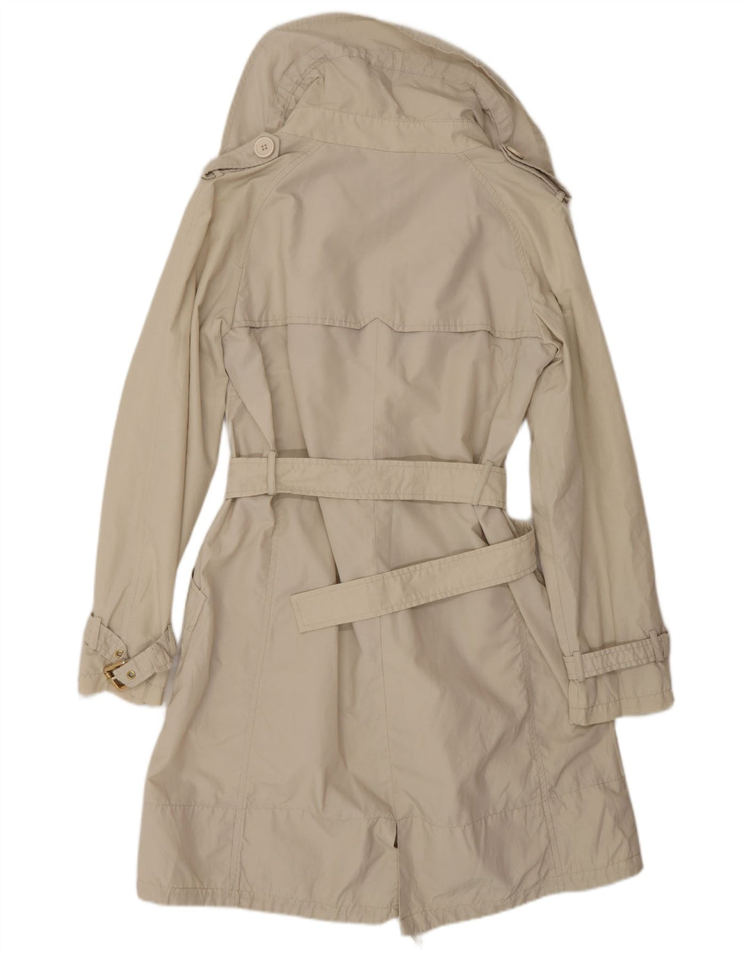 MAX MARA Dame Weekend Trench Coat UK 12 Medium Beige Bomuld Classic