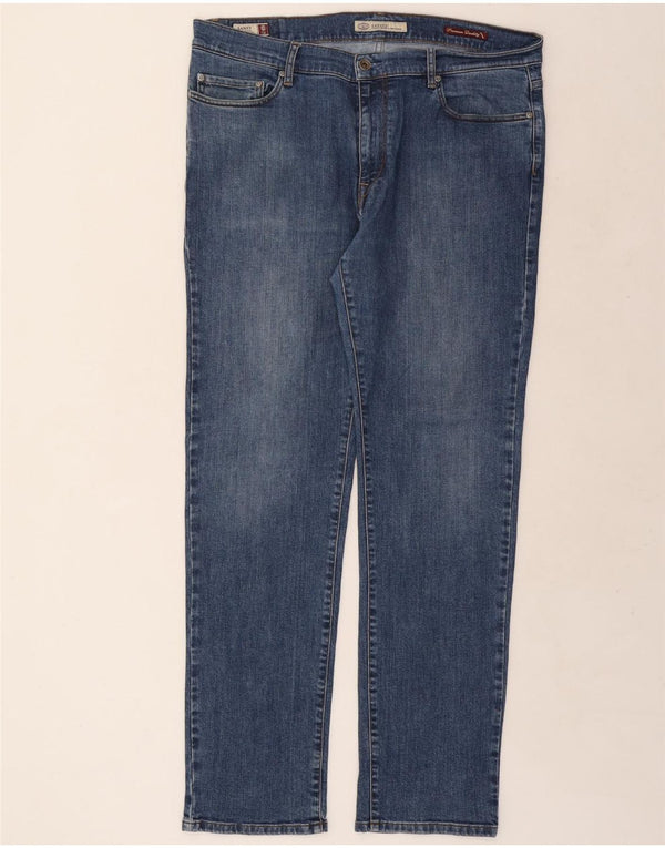 Casucci Straight Jeans til mænd W40 L32 Blå Bomuld