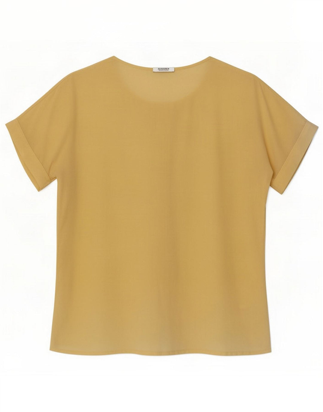 Ines Womens Shirt Blouse IT 42 Medium Yellow Floral