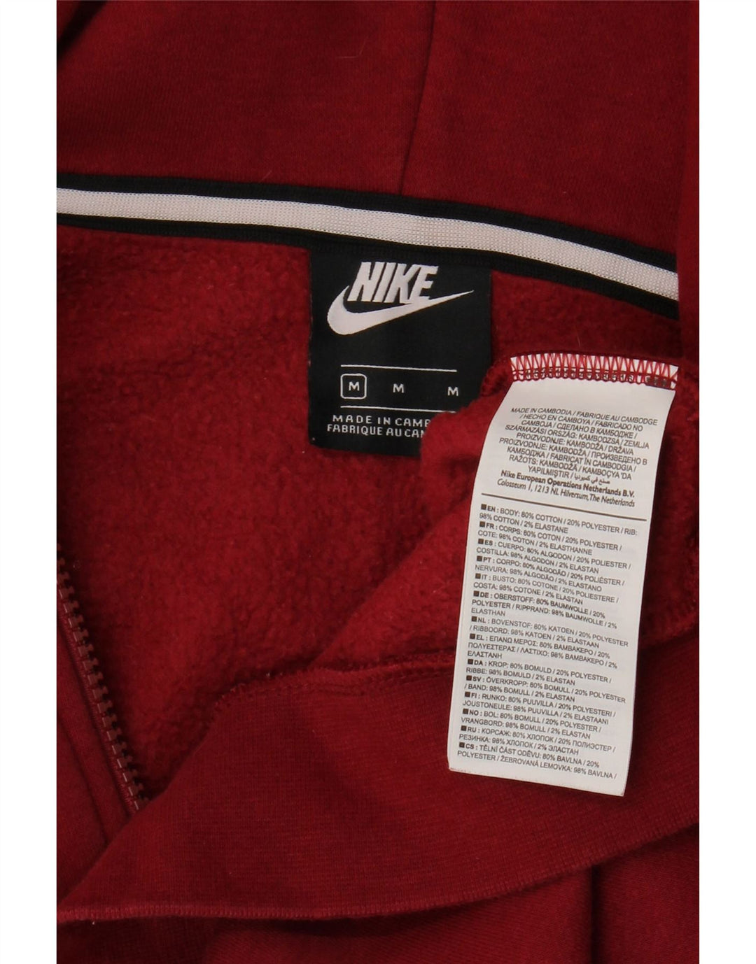 Nike Herre hættetrøje Jumper Medium Rød Bomuld
