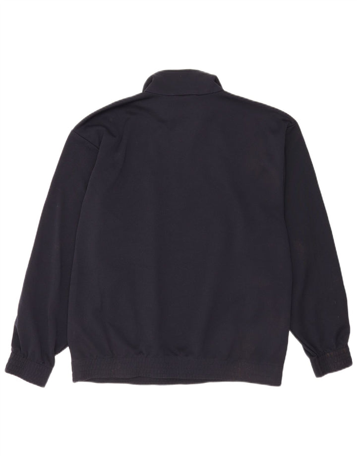 Lotto Herre Zip Neck Sweatshirt Jumper Medium Navy Blue Polyester
